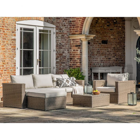 PaulaHome - Calvi Chaise Sofa And Chair Set Natural